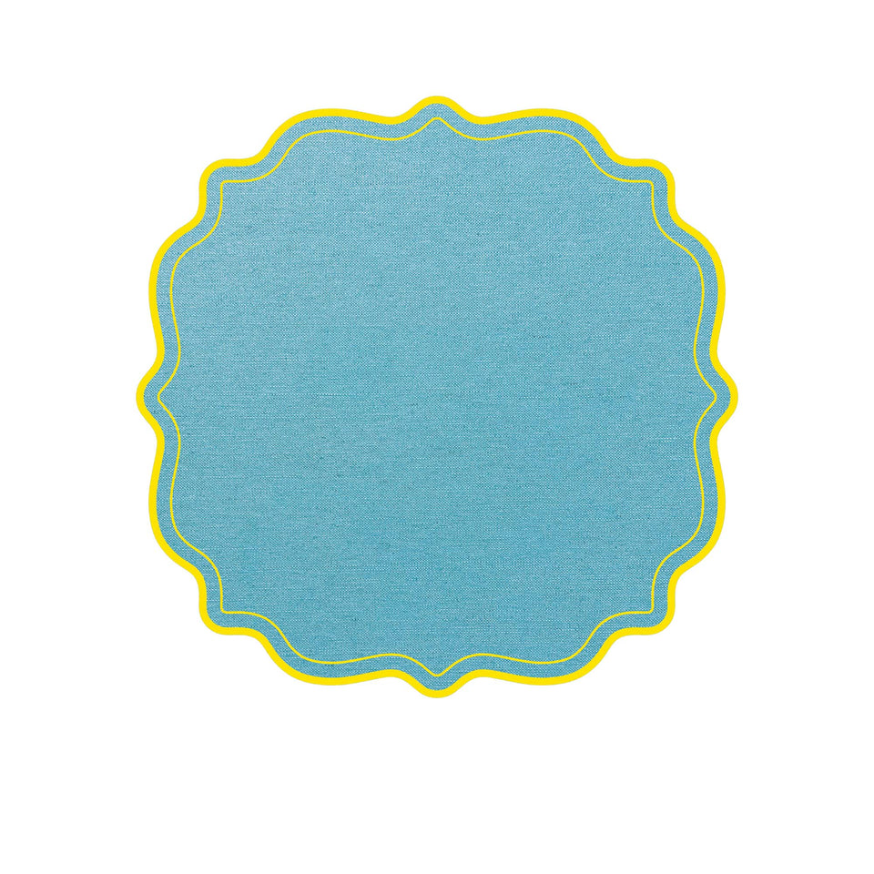 Placemat scalloped frames
