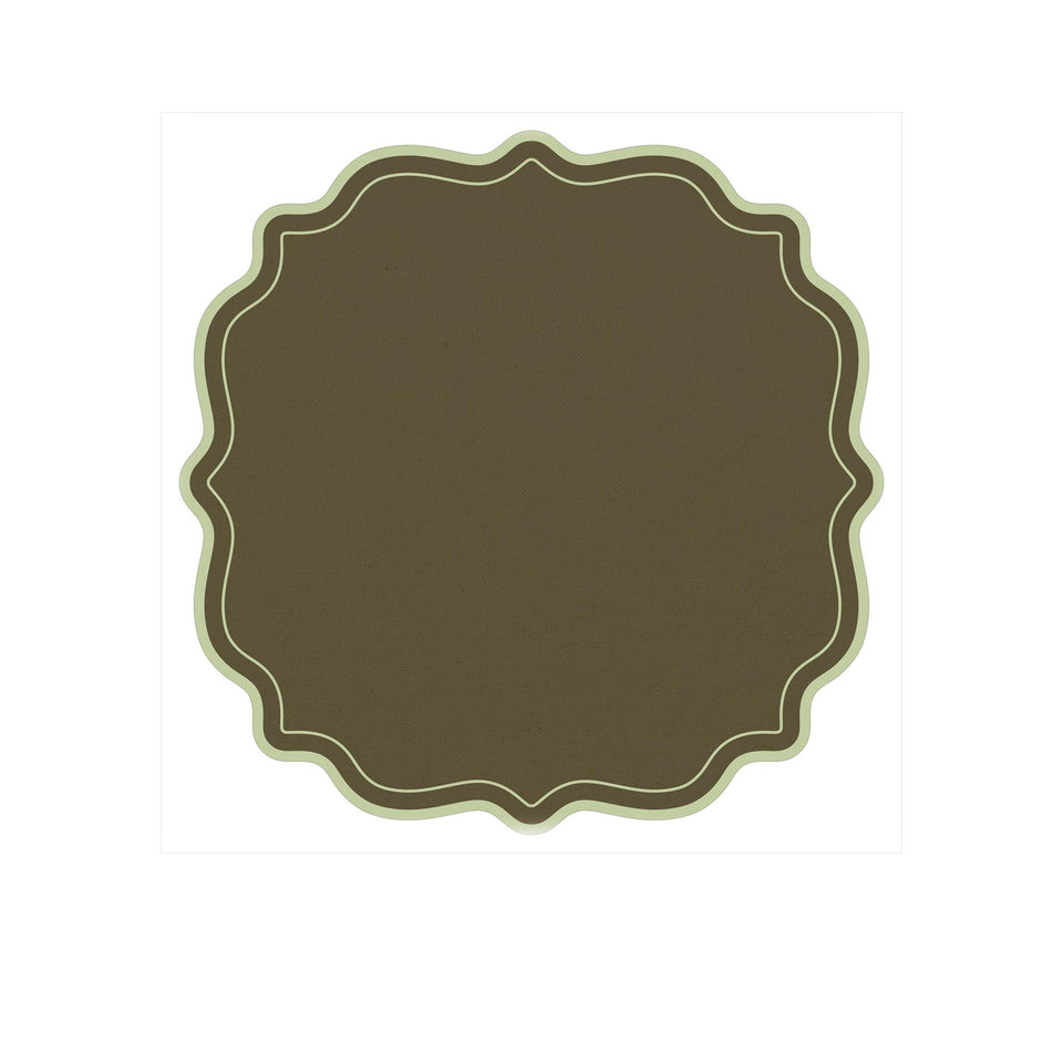 Placemat scalloped frames