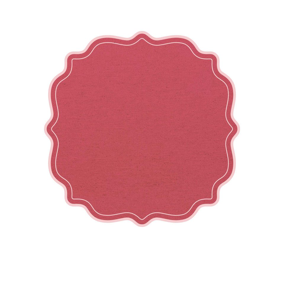 Placemat scalloped frames