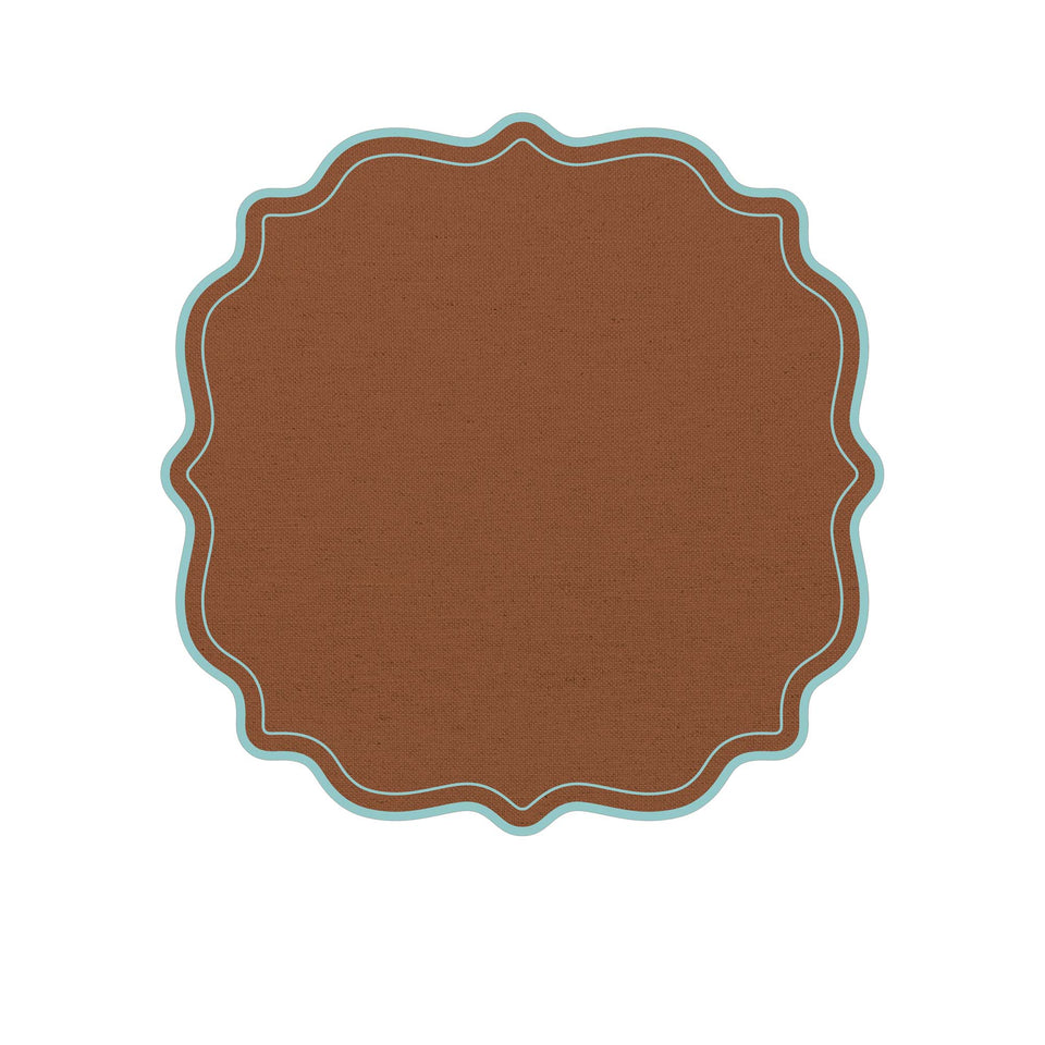 Placemat scalloped frames