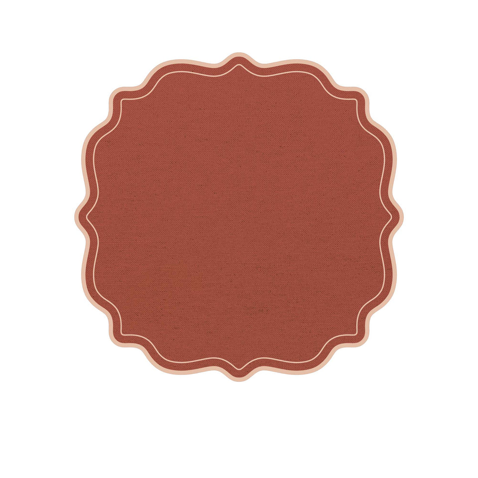 Placemat scalloped frames