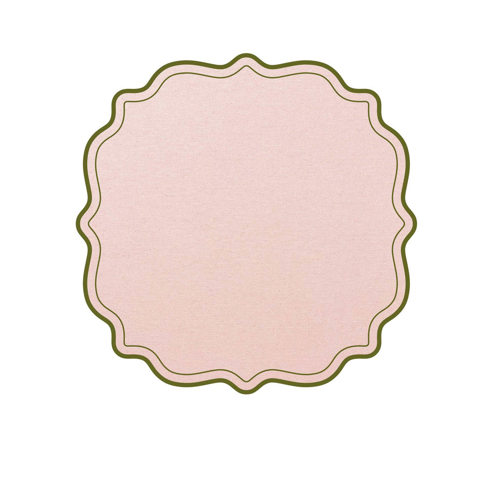 Placemat scalloped frames