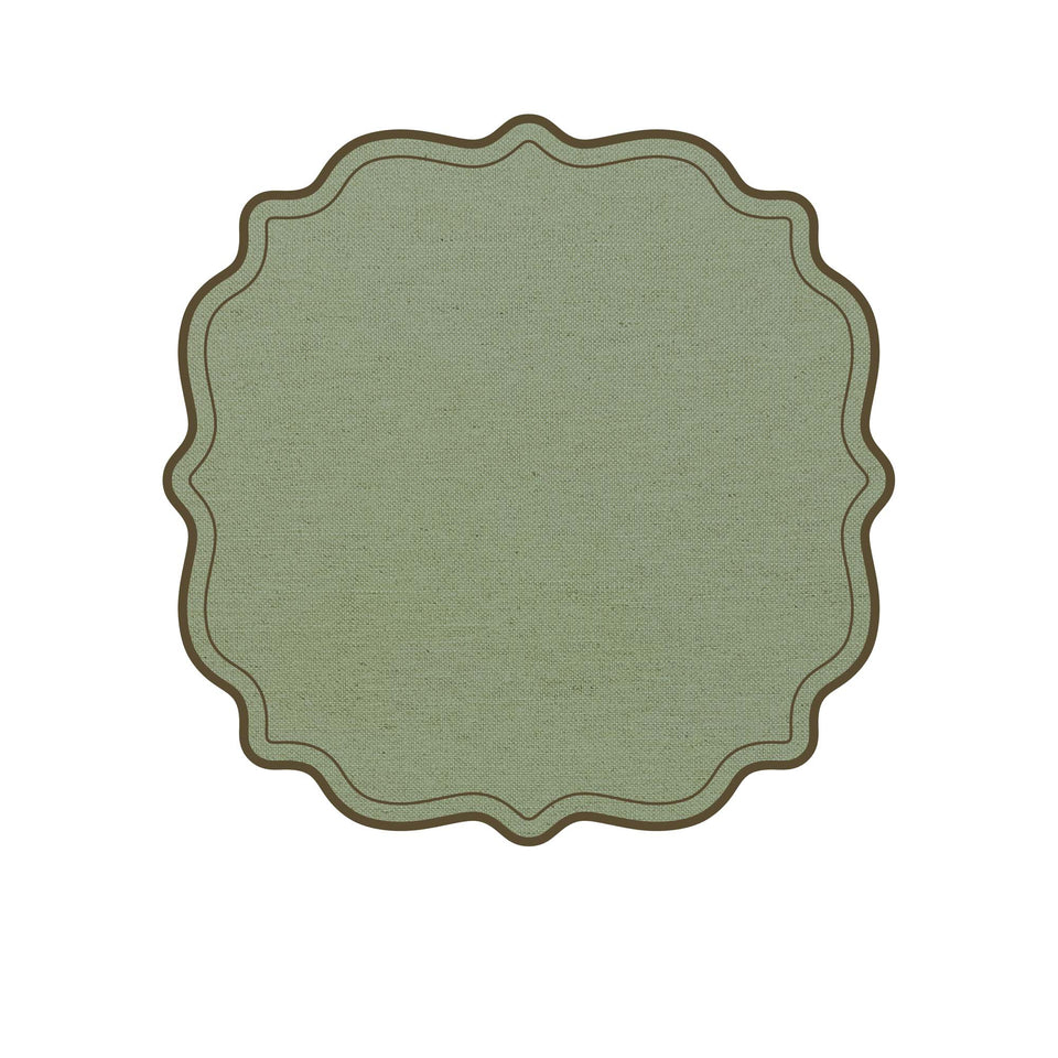 Placemat scalloped frames