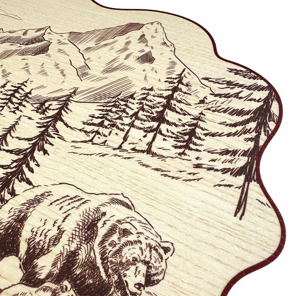 Tovaglietta Toile de jouy Montagna