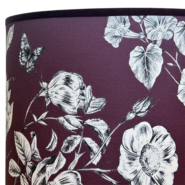 PARALUME BORGOGNA FIORI