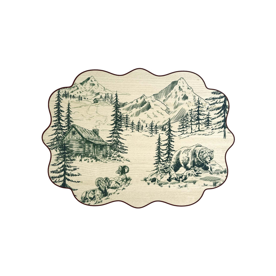 Tovaglietta Toile de jouy Montagna
